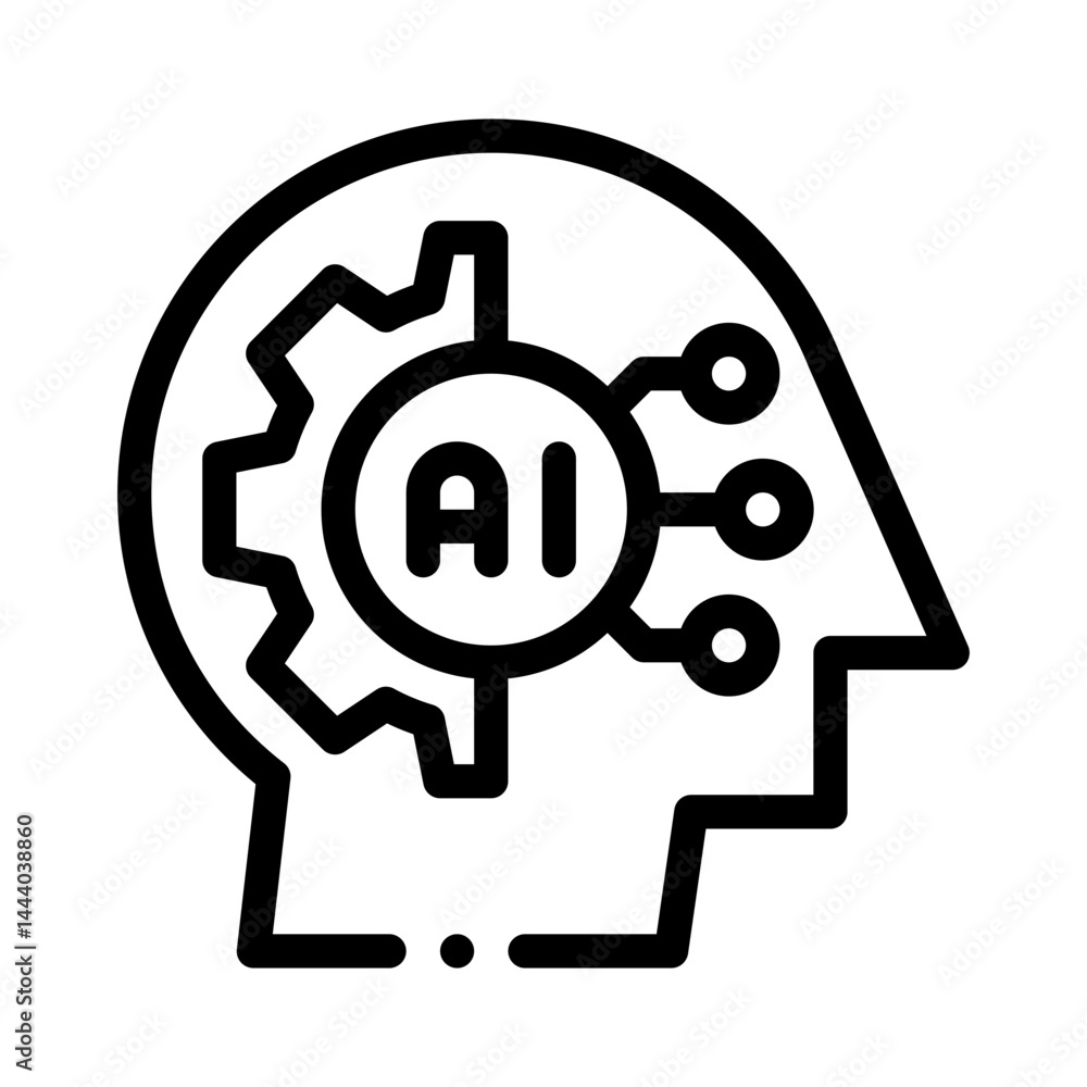 AI line icon AI line icon