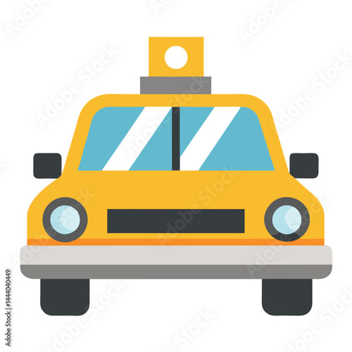 Taxicab icon isolated on white background