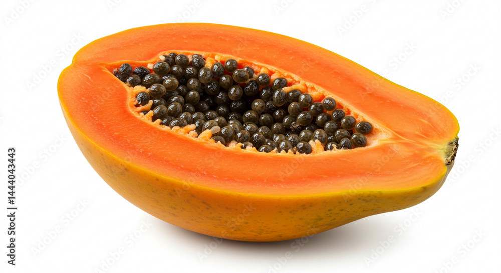 papaya isolated on white papaya isolated on white