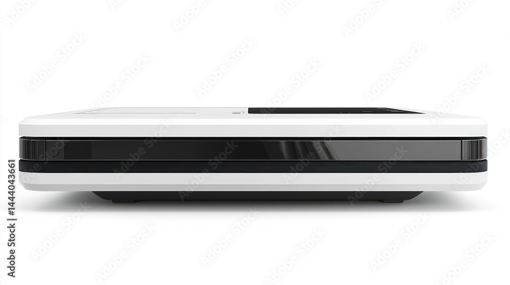 Modern, white, rectangular device Modern, white, rectangular device