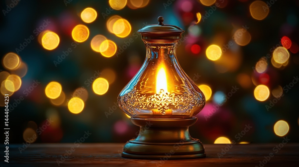 Warm Christmas lantern