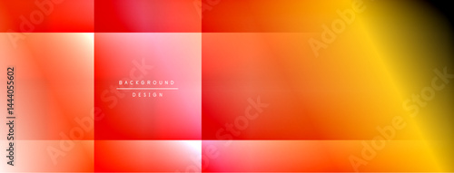 Abstract gradient squares. Warm colors dominate, blending from red to orange, yellow. Minimalist design, modern aesthetic.