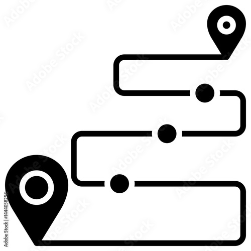 Route glyph icon