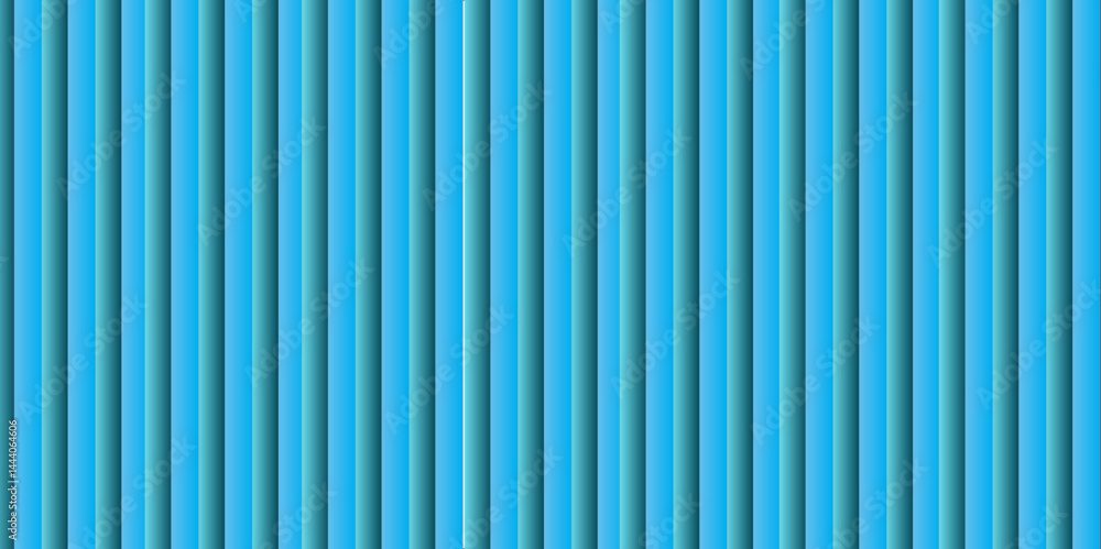 Obraz premium Abstract blue striped metal texture with vertical lines and a seamless pattern