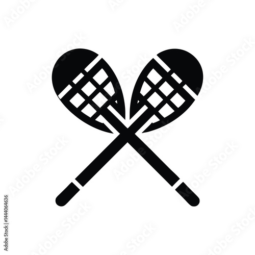 Lacrosse Sticks Crossed Icon Graphic