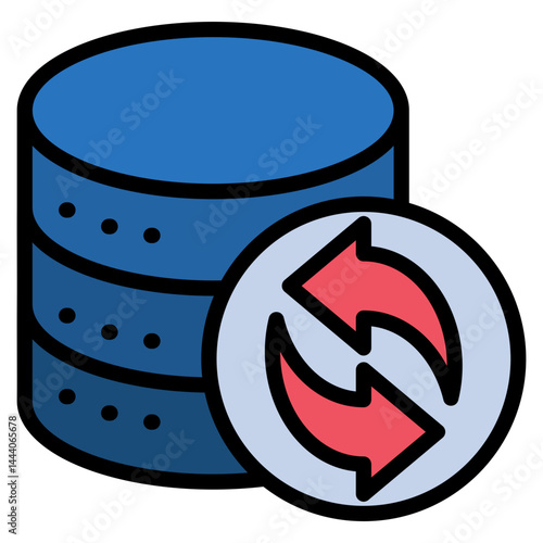 Data Restore Icon Element For Design