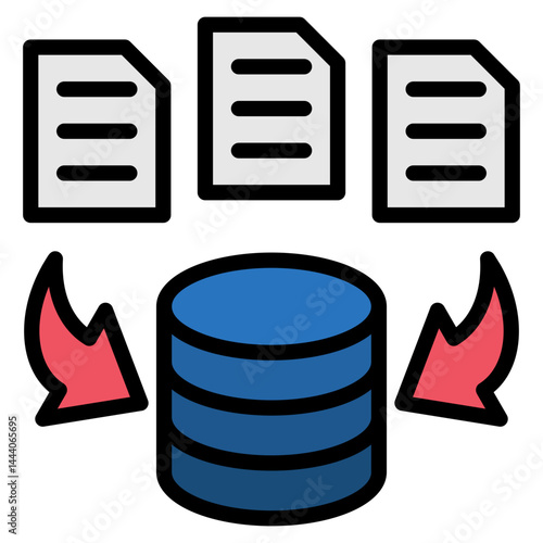 Data Collection Icon Element For Design