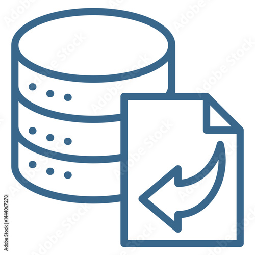 Database Import Icon Element For Design