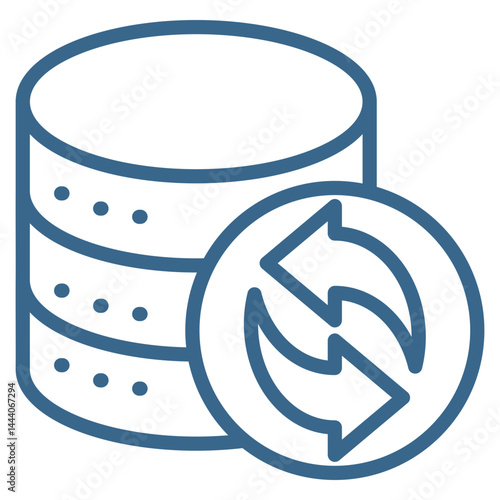 Data Restore Icon Element For Design