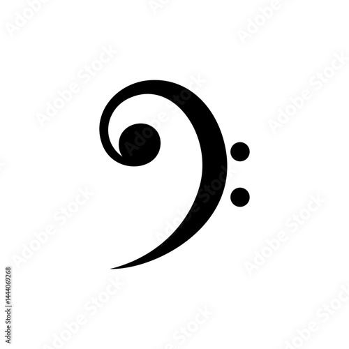 simple icon of musical scale and musical notes