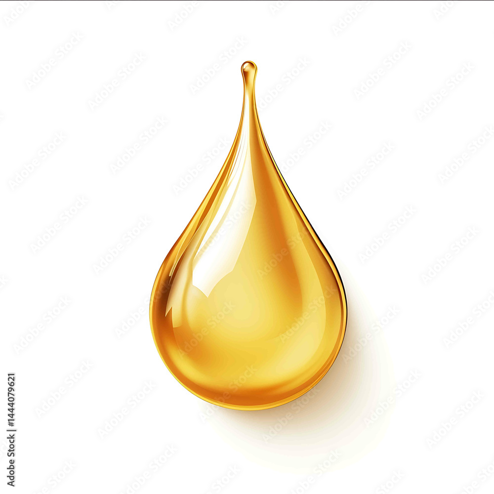 gold drop serun isolated on white gold drop serun isolated on white