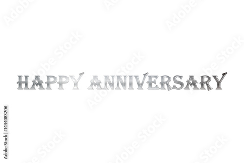 よく目立つ、Happy Anniversary（記念日おめでとう）のロゴマーク
