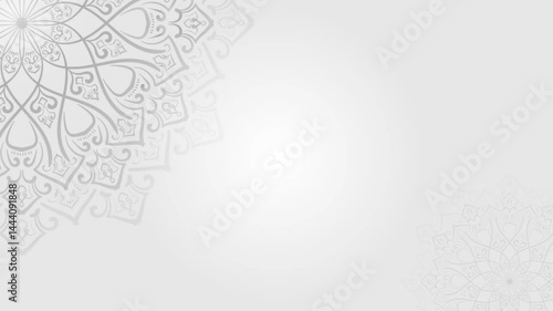 decorative mandala animation on white background