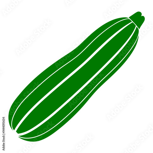 Fresh Cucumber Green Vegetable Icon Set Vector Illustration on Transparent Background PNG Image