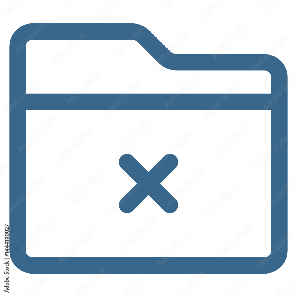 Fototapeta premium Folder Delete Icon Element For Design