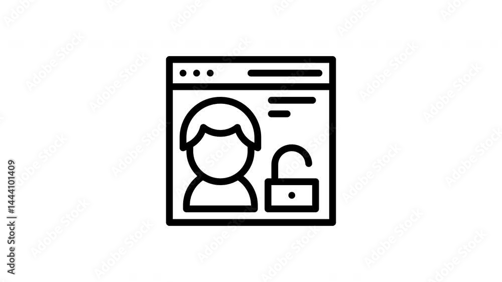 secure login animated icon secure login animated icon