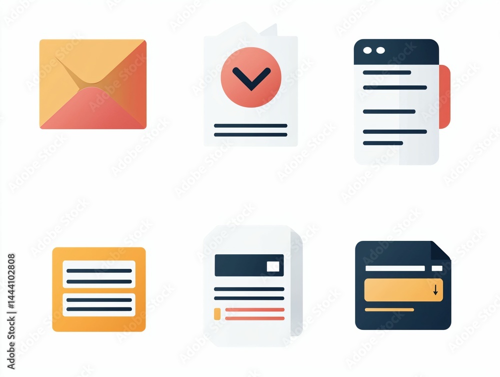 Document Icons Set Document Icons Set