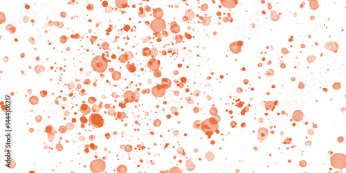 Orange paint splatters background suitable for artistic projects, backgrounds, textures, and design elements with a vibrant touch.