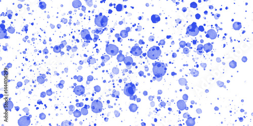 Blue paint splatters background suitable for artistic backgrounds, design projects, creative presentations, artistic concepts, and abstract visual content.