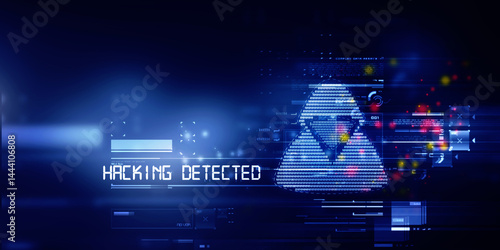 

2d illustration Cyber crime and internet privacy hacking. Network security, Cyber attack, Computer Virus, Ransomware, and Malware Concept
