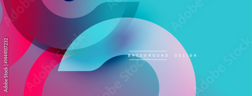 Abstract fluid shapes, vibrant colors blend. Modern design, smooth gradients create dynamic composition. Background feels energetic, fresh.