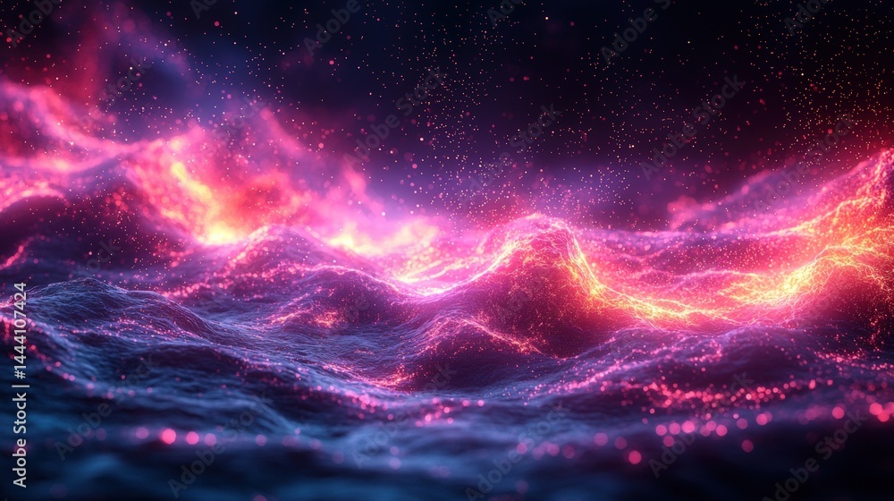 Neon storm abstract composition with energetic currents background jpeg Neon storm abstract composition with energetic currents background jpeg