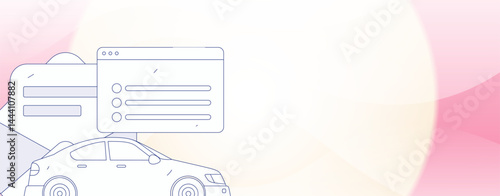 Buy insurance for car flat character vector concept operation illustration
