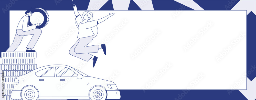 Buy insurance for car flat character vector concept operation illustration
Buy insurance for car flat character vector concept operation illustration