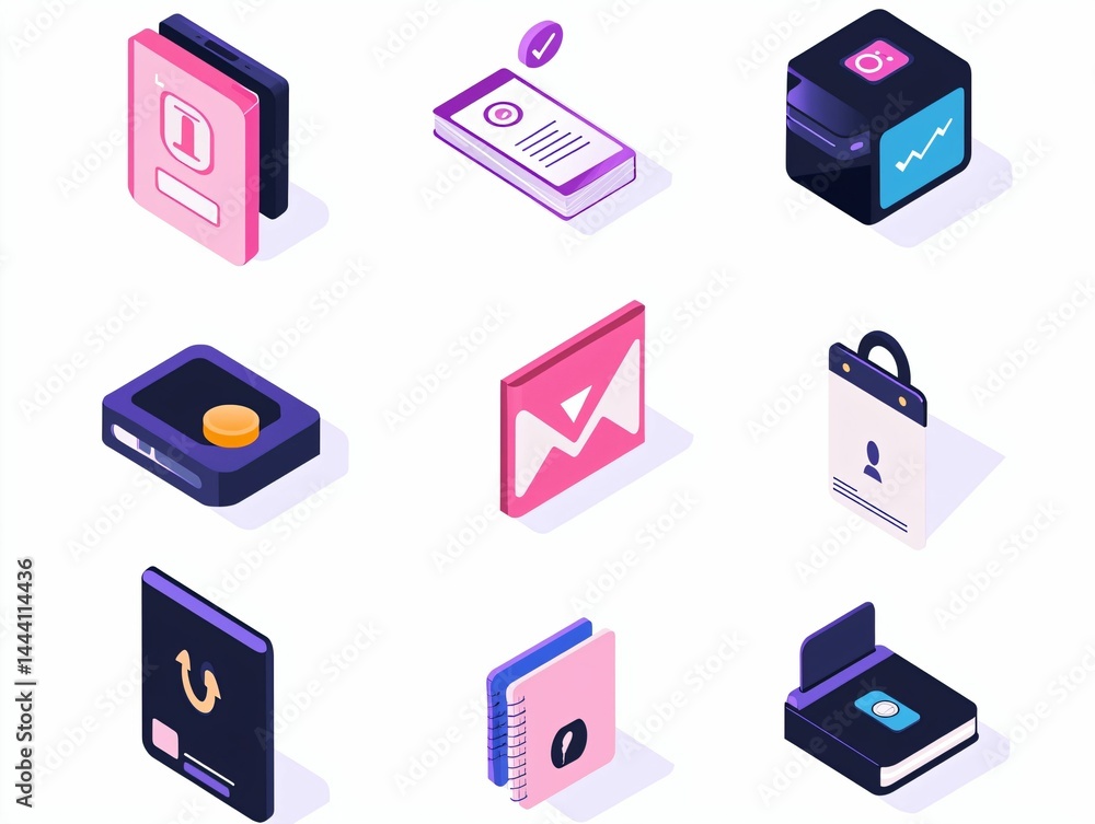 Isometric App Icons Isometric App Icons