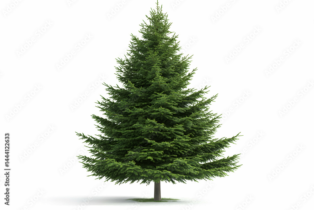 Fototapeta premium Sharp Needled Spruce Tree in Classic Conical Form
