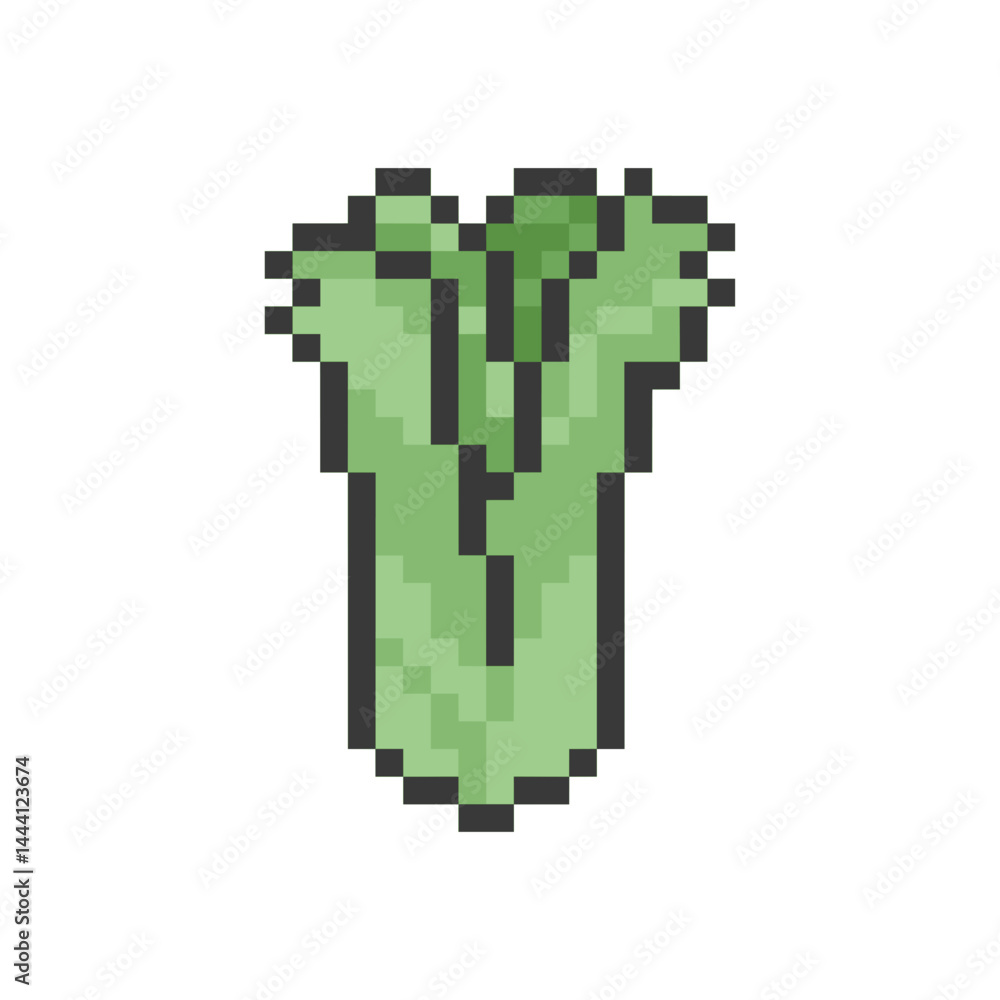 Fototapeta premium vegetable cute retro pixel art