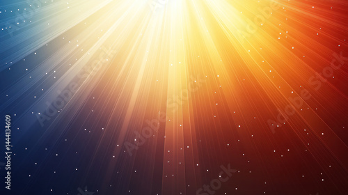 A colorful, bright light shining through a window. The light is so bright that it casts a rainbow of colors on the wall