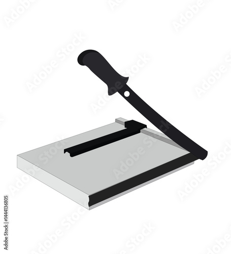 vektor Paper Cutter Icon Set. Guillotine