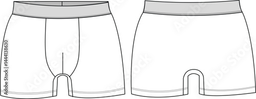 underpant flat sketch free vector