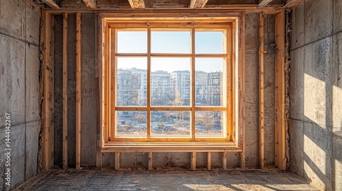 Unfinished room with window