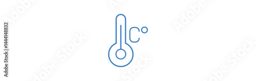 Thermometer icon. Thermometer with temperature scale, Temperature icons vector set .