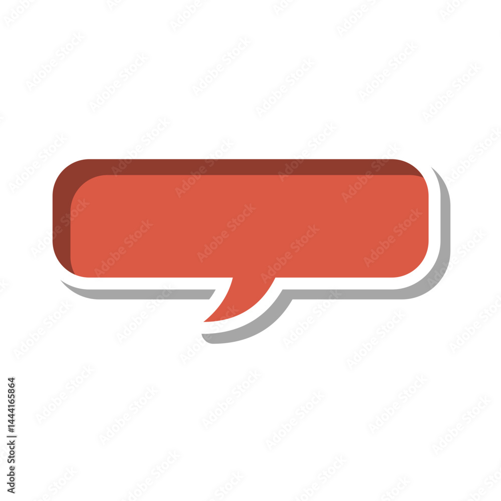 flat 3d speech bubble element flat 3d speech bubble element
