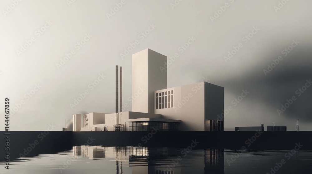 Modern architectural structure reflecting minimalism and innovation in design. Modern architectural structure reflecting minimalism and innovation in design.