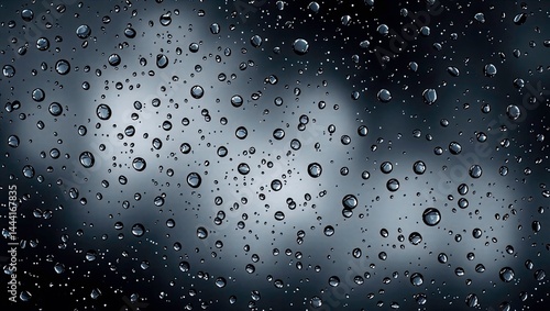 Abstract Raindrop Pattern, Soft Gradients on Dark Background, Design Concept