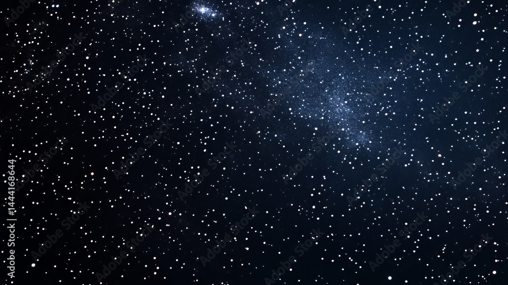 Obraz premium Beautiful night sky image with sparkling stars and dark blue hues space magic black white light photo