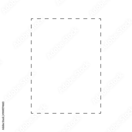 dashed line frame border design