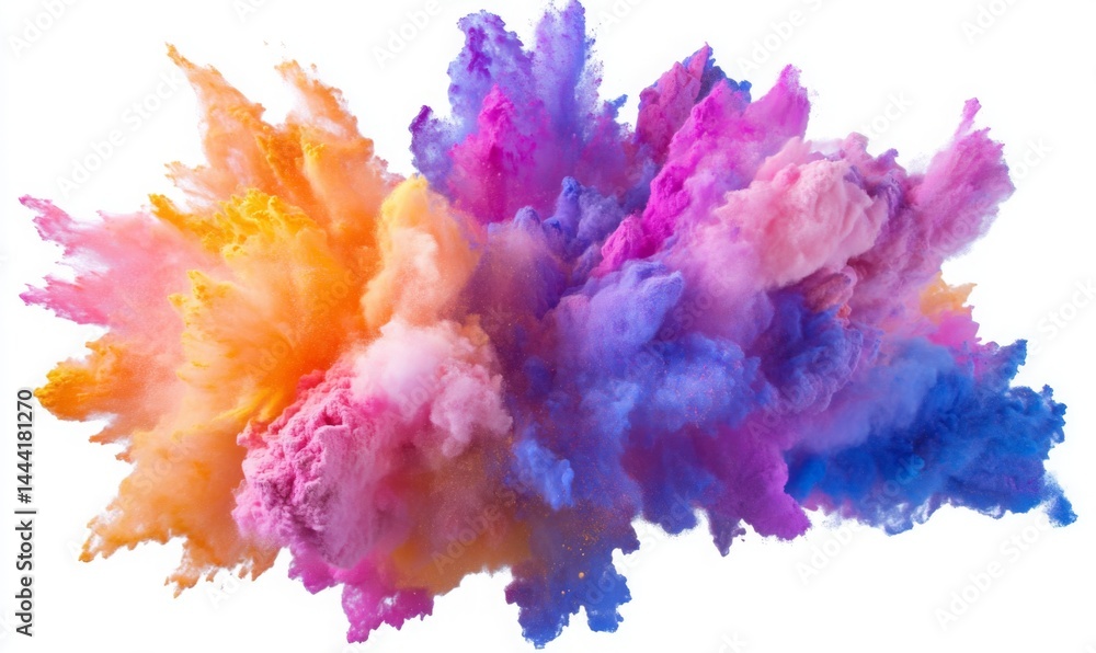 Fototapeta premium Rainbow dust powder