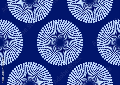 Seamless two tone round woven cotton fabric pattern, African ethnic textile, traditional design, stylish fashion textile background, vector art, not AI generated.