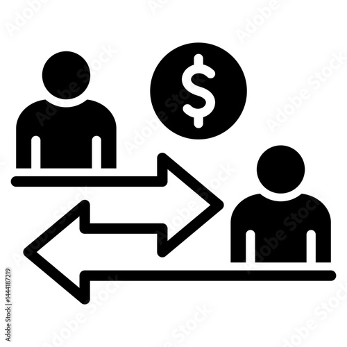 Peer To Peer Lending Icon