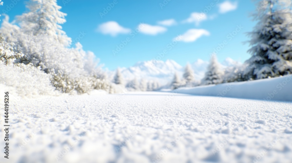 Fototapeta premium Winter wonderland landscape