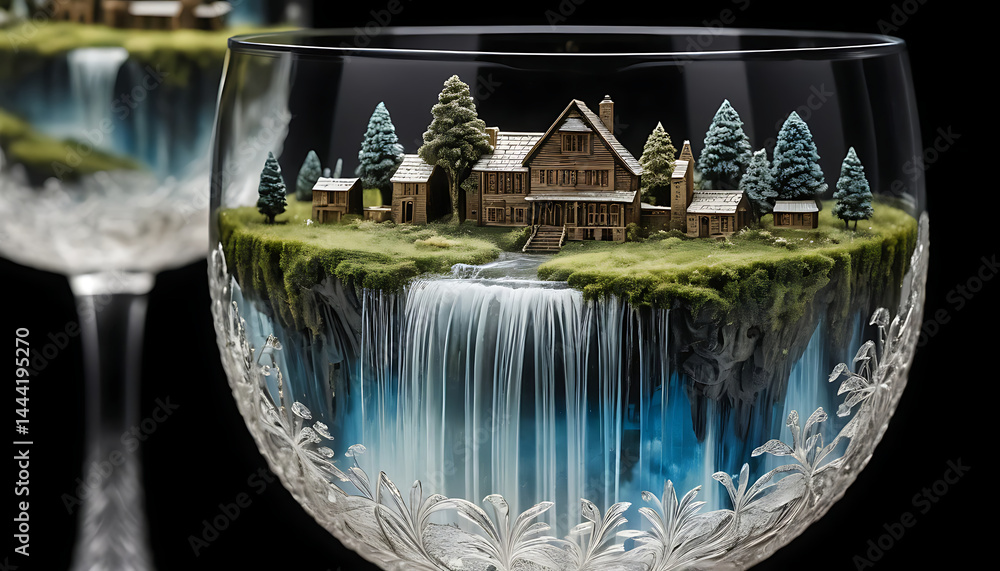 Fototapeta premium glass of champagne