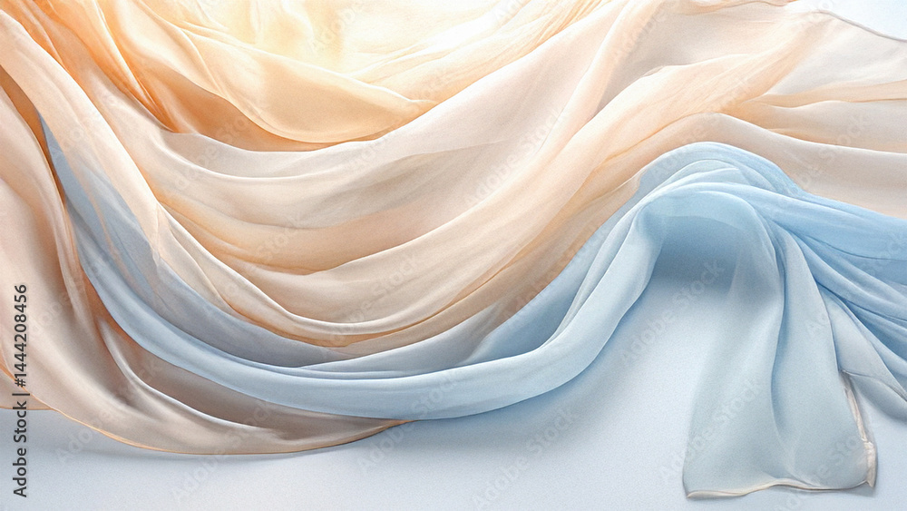 Obraz premium Dreamy white gradient backdrop