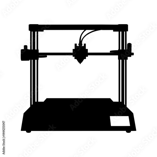 3D Printer Silhouette Icon