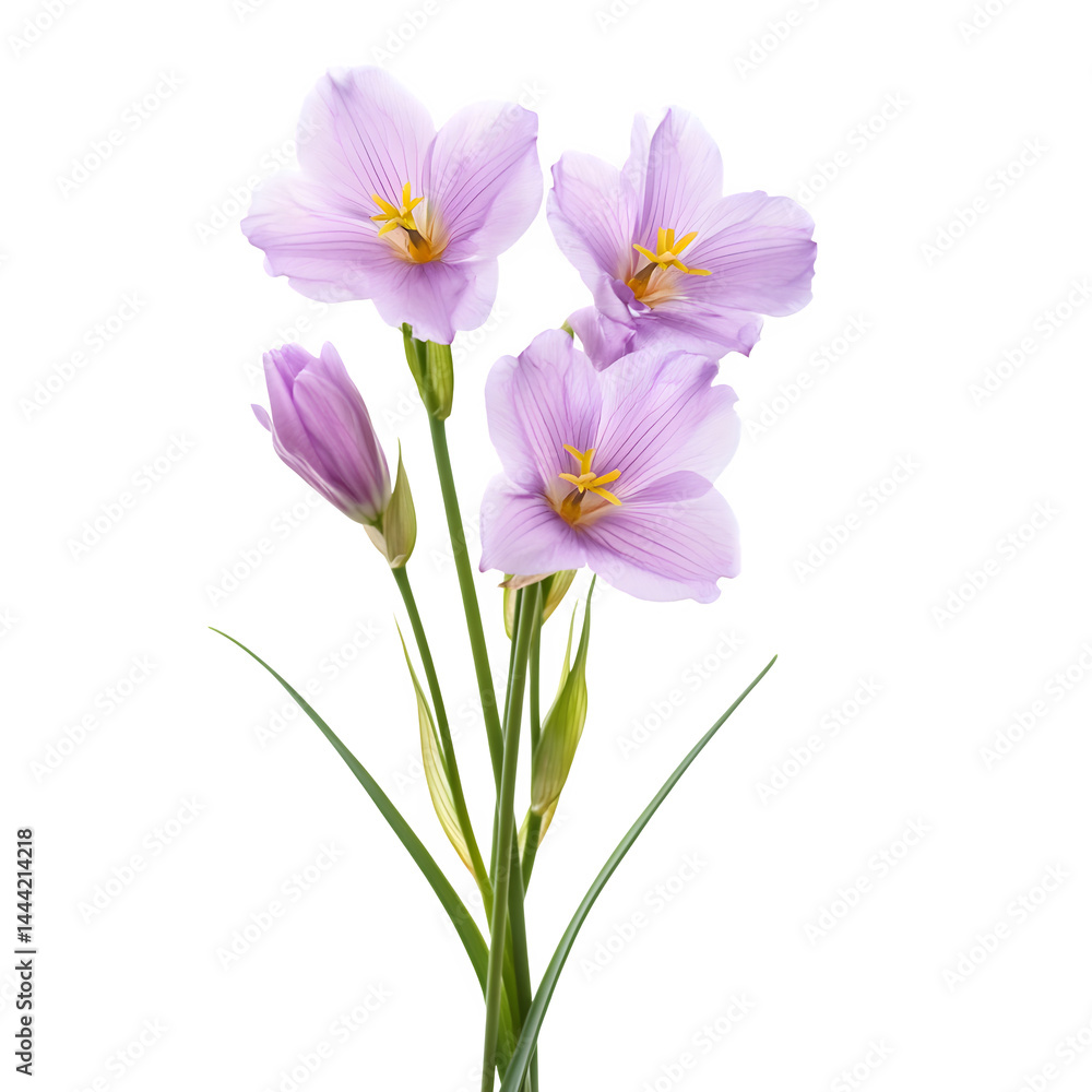 Fototapeta premium Sisyrinchium flower isolated on white background
