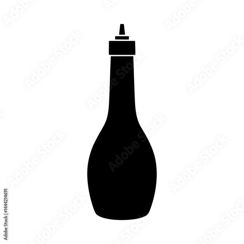 Bottle Sauce Icon - Vector Illustration